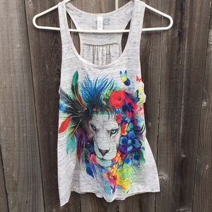 Electro threads Lion tank